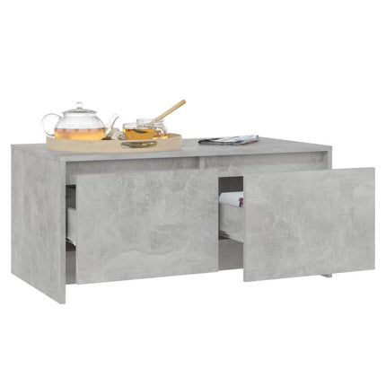 Soffbord betonggrå 90x50x41,5 cm konstruerat trä