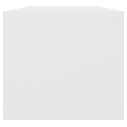 Soffbord vit 102x50x45 cm konstruerat trä