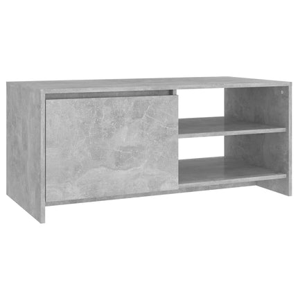Soffbord betonggrå 102x50x45 cm konstruerat trä