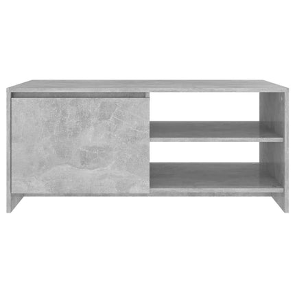 Soffbord betonggrå 102x50x45 cm konstruerat trä