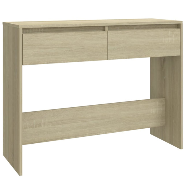Konsolbord sonoma ek 100x35x76,5 cm konstruerat trä