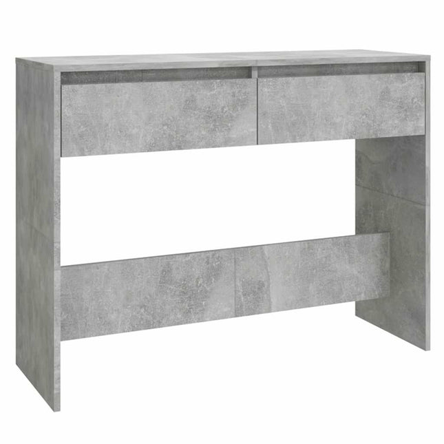 Konsolbord betonggrå 100x35x76,5 cm konstruerat trä