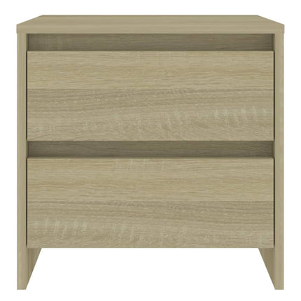 Sängbord 2 st sonoma-ek 45x34,5x44,5 cm konstruerat trä