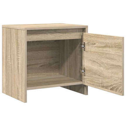 Sängbord sonoma-ek 45x34x44,5 cm konstruerat trä