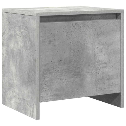 Sängbord betonggrå 45x34x44,5 cm konstruerat trä