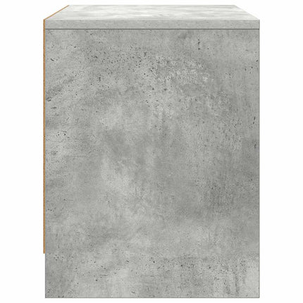 Sängbord betonggrå 45x34x44,5 cm konstruerat trä