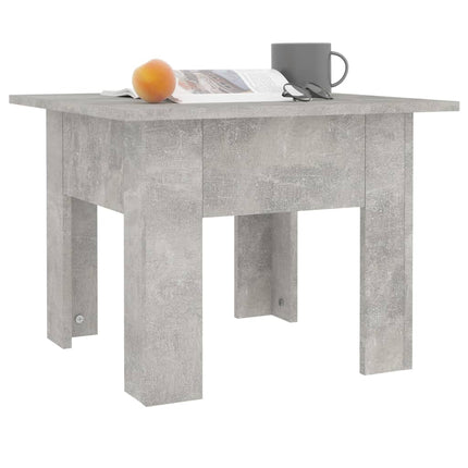 Soffbord betonggrå 55x55x42 cm konstruerat trä