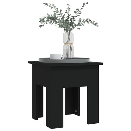 Soffbord svart 40x40x45 cm konstruerat trä