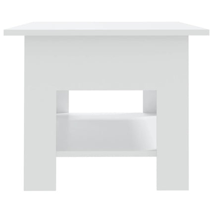 Soffbord vit 102x55x42 cm konstruerat trä