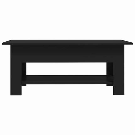Soffbord svart 102x55x42 cm konstruerat trä