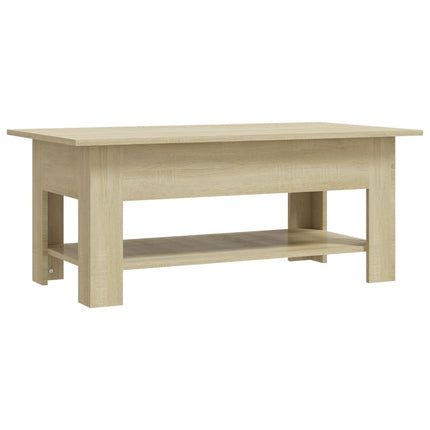 Soffbord sonoma-ek 102x55x42 cm konstruerat trä