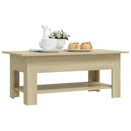 Soffbord sonoma-ek 102x55x42 cm konstruerat trä