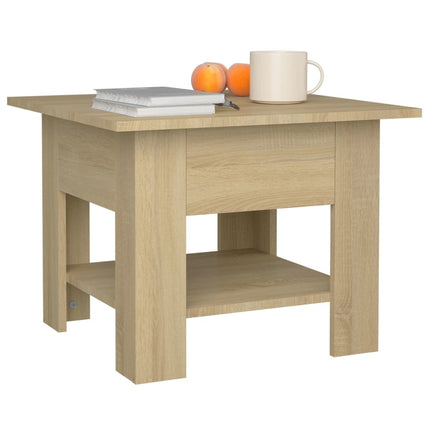 Soffbord sonoma-ek 55x55x42 cm konstruerat trä