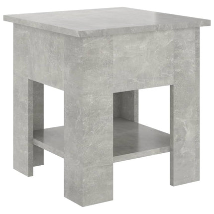 Soffbord betonggrå 40x40x42 cm konstruerat trä
