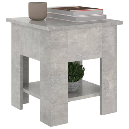 Soffbord betonggrå 40x40x42 cm konstruerat trä