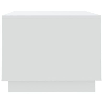 Soffbord vit 102x55x43 cm konstruerat trä