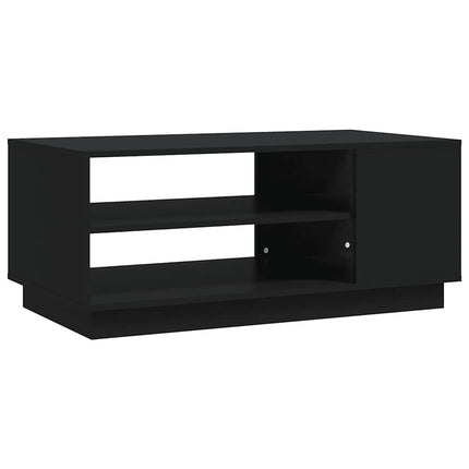 Soffbord svart 102x55x43 cm konstruerat trä