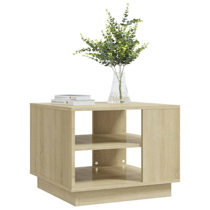 Soffbord sonoma-ek 55x55x43 cm konstruerat trä