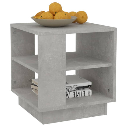 Soffbord betonggrå 40x40x43 cm konstruerat trä
