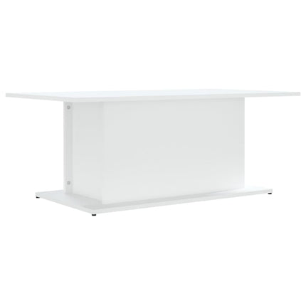 Soffbord vit 102x55,5x40 cm konstruerat trä