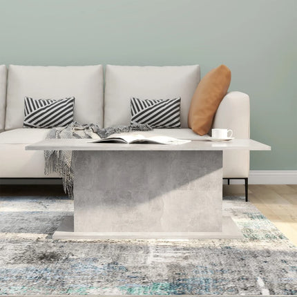 Soffbord betonggrå 102x55,5x40 cm konstruerat trä