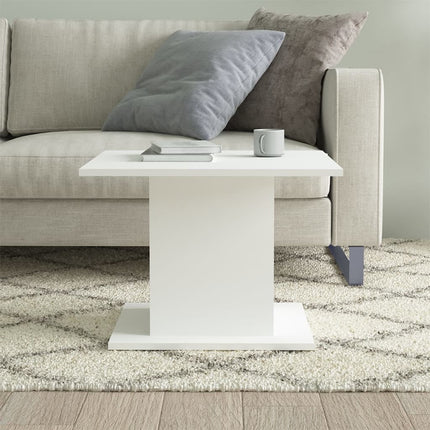 Soffbord vit 55,5x55,5x40 cm konstruerat trä