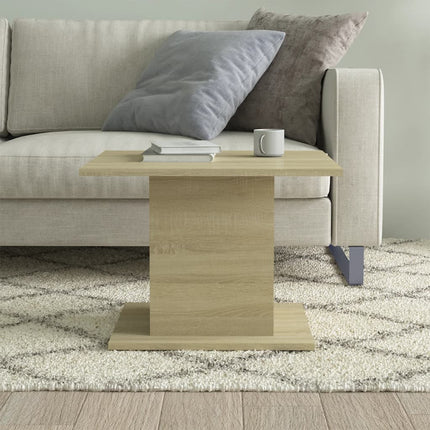 Soffbord sonoma-ek 55,5x55,5x40 cm konstruerat trä