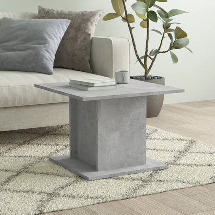 Soffbord betonggrå 55,5x55,5x40 cm konstruerat trä