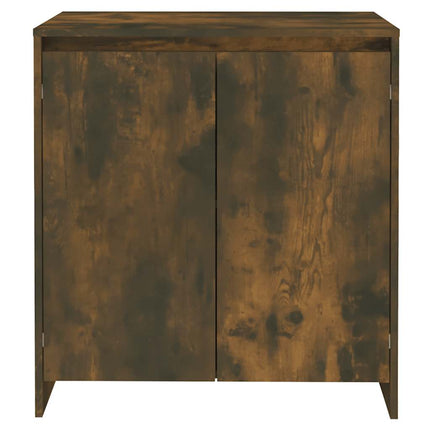 Skänk rökfärgad ek 70x41x75 cm konstruerat trä