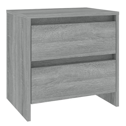 Sängbord grå sonoma ek 45x34,5x44,5 cm konstruerat trä