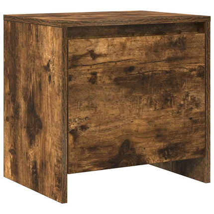 Sängbord 2 st rökfärgad ek 45x34x44,5 cm konstruerat trä