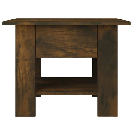 Soffbord rökfärgad ek 55x55x42 cm konstruerat trä