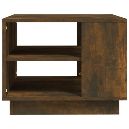 Soffbord rökfärgad ek 55x55x43 cm konstruerat trä
