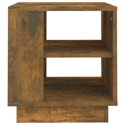 Soffbord rökfärgad ek 40x40x43 cm konstruerat trä