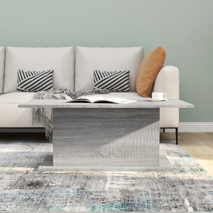 Soffbord grå sonoma 102x55,5x40 cm konstruerat trä