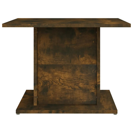 Soffbord rökfärgad ek 55,5x55,5x40 cm konstruerat trä