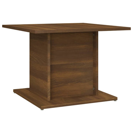 Soffbord brun ek 55,5x55,5x40 cm konstruerat trä