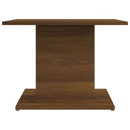 Soffbord brun ek 55,5x55,5x40 cm konstruerat trä