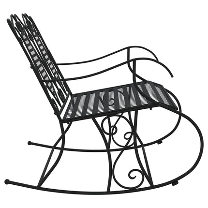 Gungbänk 2-sits 113 cm svart stål