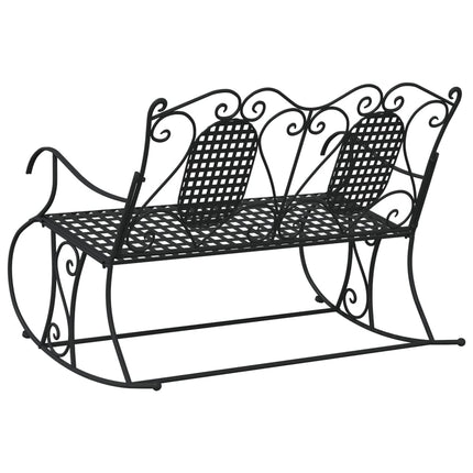 Gungbänk 2-sits 113 cm svart stål