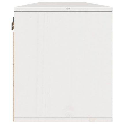 Väggskåp 2 st vit 80x30x35 cm massiv furu