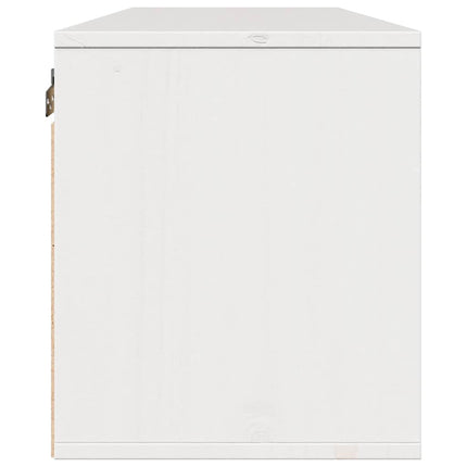 Väggskåp vit 100x30x35 cm massiv furu