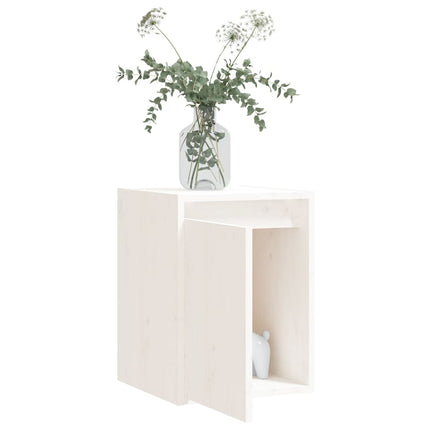 Väggskåp vit 30x30x40 cm massiv furu