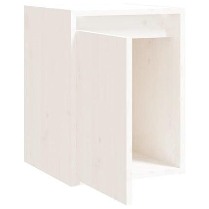 Väggskåp vit 30x30x40 cm massiv furu