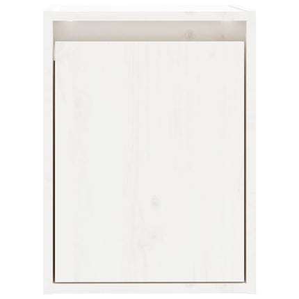 Väggskåp 2 st vit 30x30x40 cm massiv furu