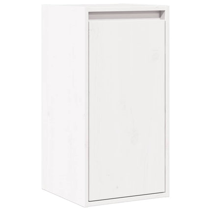 Väggskåp 2 st vit 30x30x60 cm massiv furu