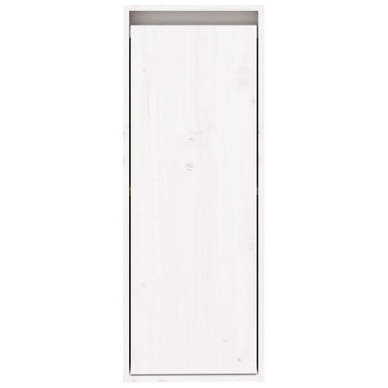 Väggskåp 2 st vit 30x30x80 cm massiv furu