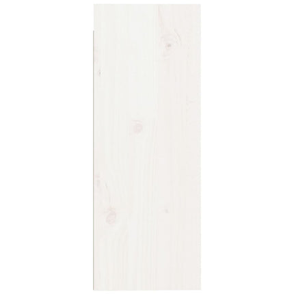 Väggskåp 2 st vit 30x30x80 cm massiv furu
