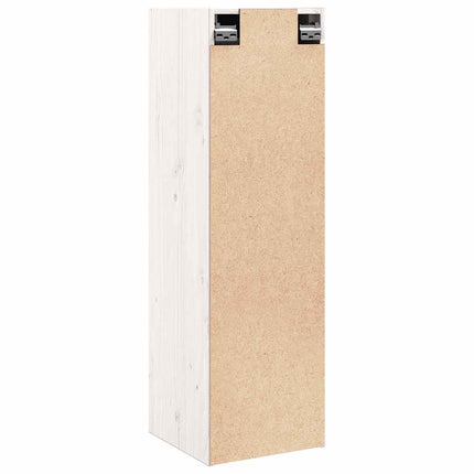 Väggskåp vit 30x30x100 cm massiv furu