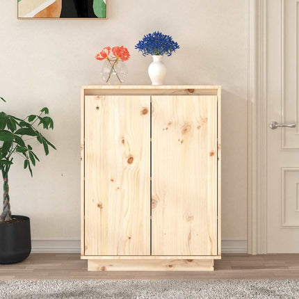 Skoskåp 60x35x80 cm massiv furu